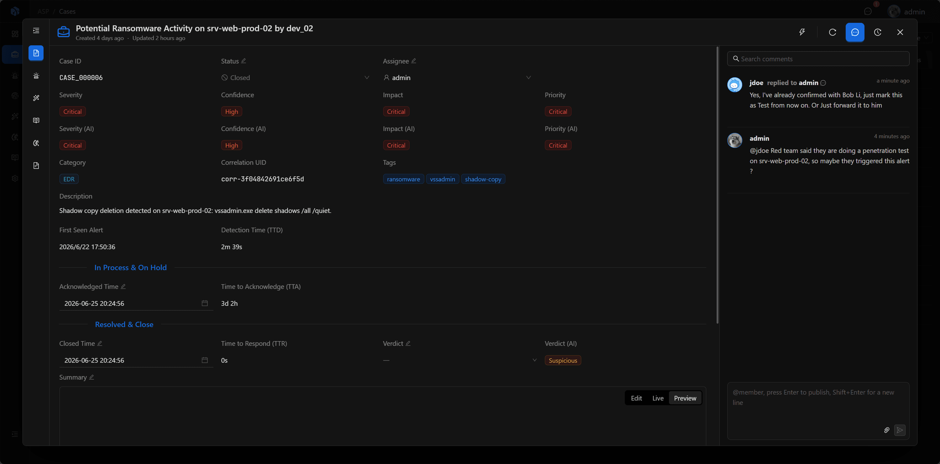 Built-in collaboration, audit, and access control